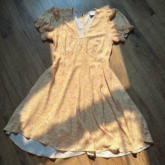 PRINCESS POLLY Paulo Mini Dress Yellow - Picture 3 of 5